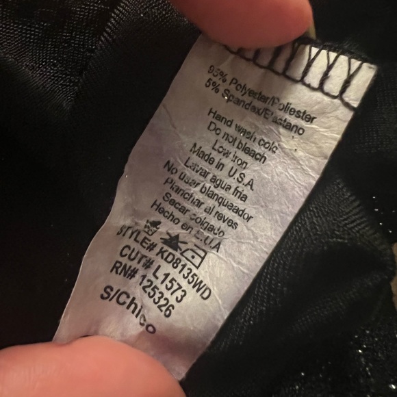 Windsor Black Glitter Strapless Dress - Picture 6 of 6